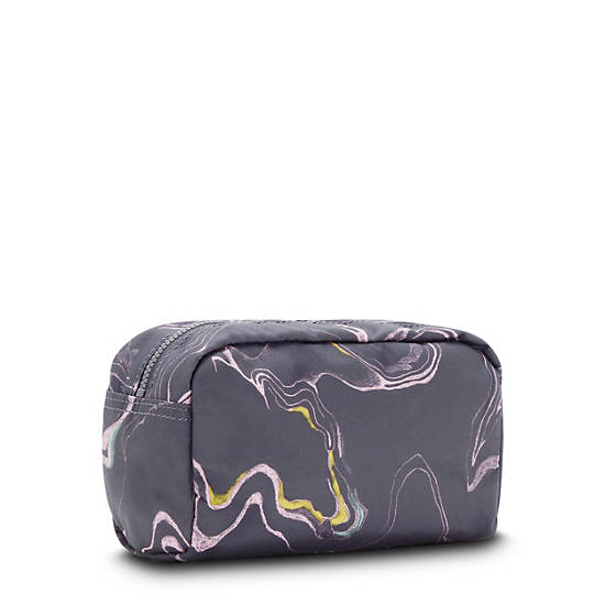 Plecaki Kipling Gleam Printed Pouch Srebrne | PL 1075GS